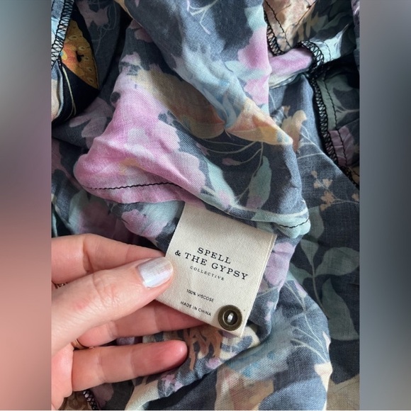 Spell Butterfly Midi Floral Skirt Firefly - Picture 8 of 10